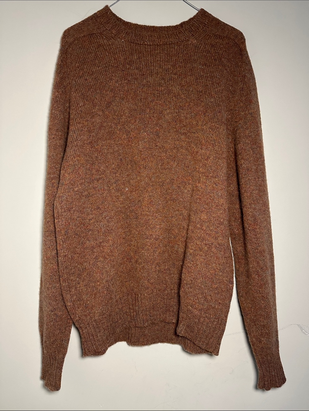 Bamberger's by Alan Paine Shetland All Wool brown multicolored Sweater